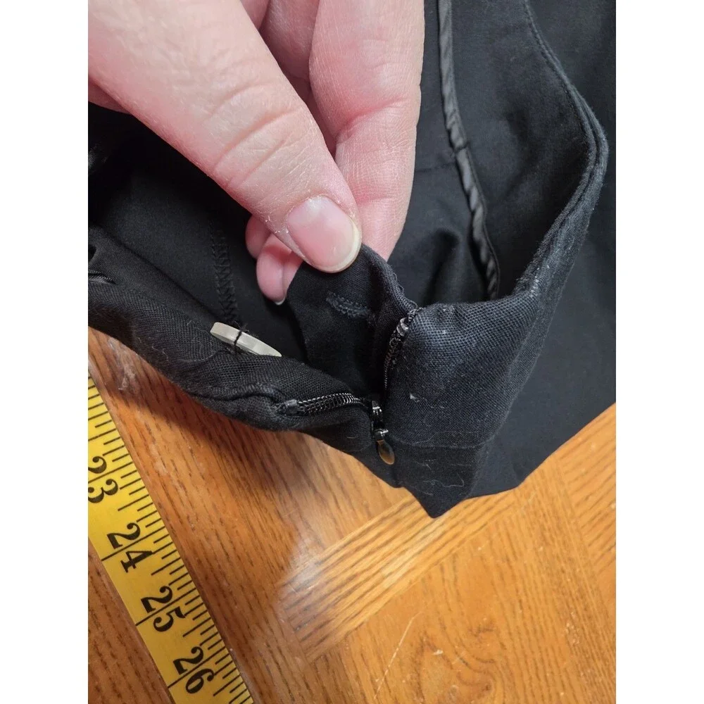 Chico's So Slimming Black Chino Style Pants Women's Size 3 (16)